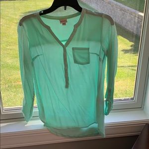 Merona Mint green shirt